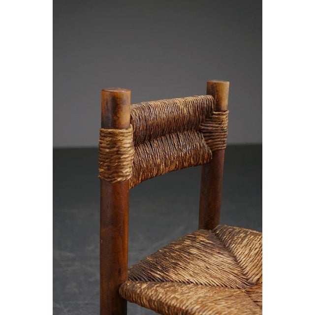 Rustic Chair in the style of Charlotte Perriand, 1960s For Sale - Image 11 of 15
