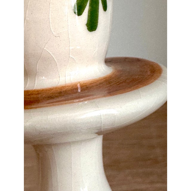 Vintage De Candelaer Delft Polychrome Floral Ceramic Candlesticks – Pair, Netherlands For Sale - Image 14 of 18