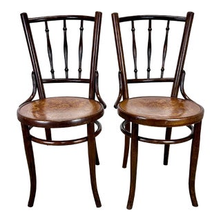 1920’s Thonet Style Antique Bentwood Bistro Cafe Chairs For Sale