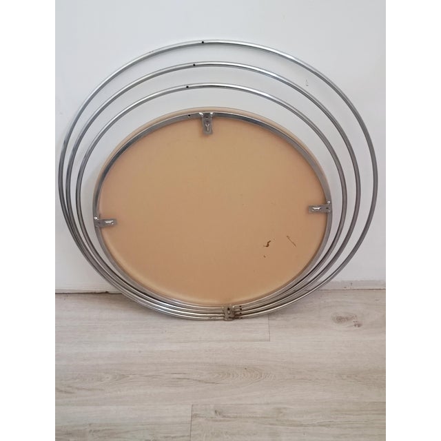 Vintage Space Age Mirror, Italy, 1970s For Sale - Image 4 of 5
