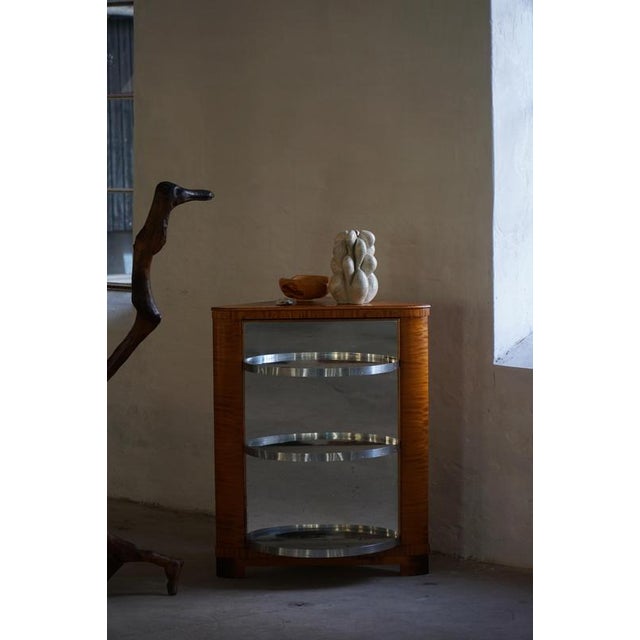 Swedish Modern Bar Cabinet in Birch by H. Westlund, 1930s For Sale - Image 6 of 18