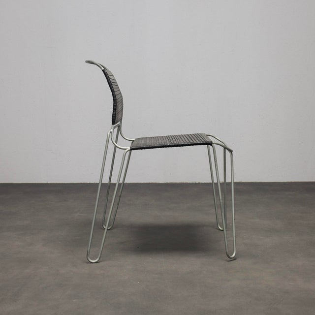 Postmodern Rubber Band Chairs by Tom Dixon, 1990s, Set of 2 For Sale - Image 3 of 9