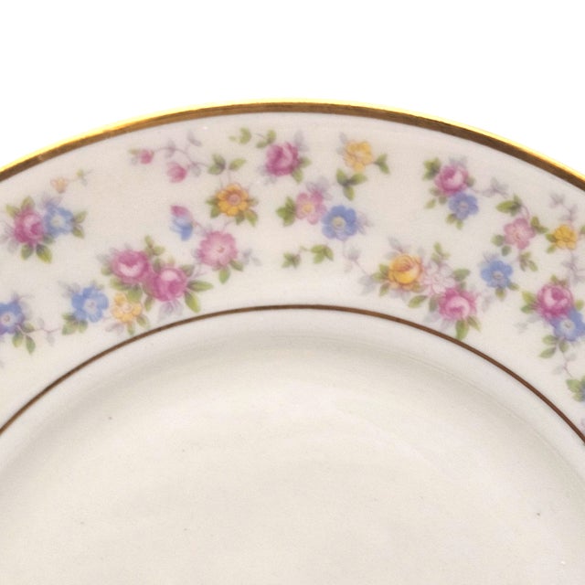White Lamberton Reverie Floral Salad Plates, Set of Twelve For Sale - Image 8 of 11