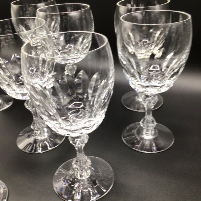 Tiffin Franciscan Water Goblets "Manchester" -Set of 9 For Sale - Image 10 of 12