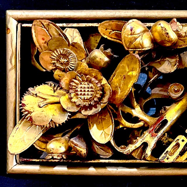 Antique Chinese Gilt Wood Carving of Birds and Flowers For Sale - Image 4 of 14