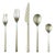 Mepra Linea 20-Piece Flatware Set, Ice Champagne For Sale