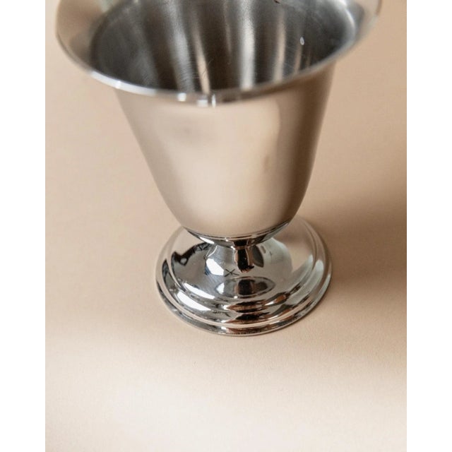 Silver Vintage Stainless Steel Cups, Italy, 1970s, Set of 6 For Sale - Image 8 of 11