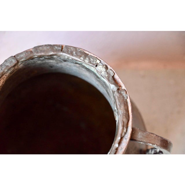 Large Hammered Copper Water Jar, 1920s For Sale - Image 12 of 14