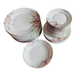 Antique, Early 20th Century 42 Piece Noritake Azalea Dinnerware Set - 42pcs