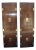 1970s Pair of Vintage Henredon Campaign-Style Wood Armoires With Brass Hardware For Sale