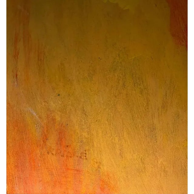 Jean Krille, Landscape 109, Oil on Masonite, 1987 For Sale - Image 4 of 11