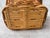 Beige Vintage Natural Wicker and Rattan Basket For Sale - Image 8 of 12