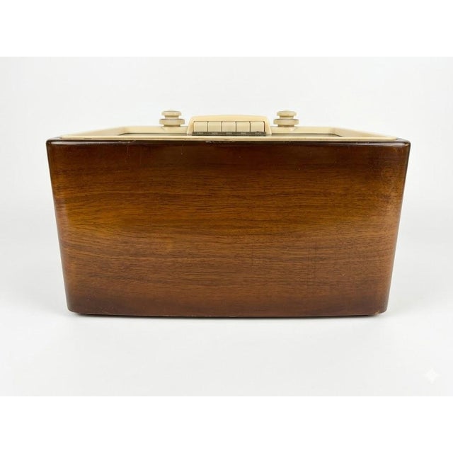 Mid-Century Modern Authentic 1958 German Mid-Century Modern Nordmende Elektra 58 Tube Radio, Usa Export Model For Sale - Image 3 of 12