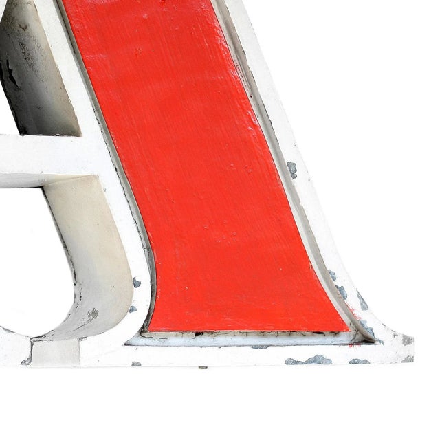 1960s Vintage Industrial Contemporary Channel Letter Signage Volumetric 3d Romania Metal For Sale - Image 4 of 8