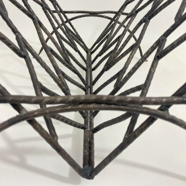 Brutalist Artist Studio Iron Magazine/Book Rack For Sale - Image 10 of 13