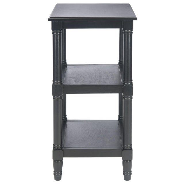 Cassie 3 Shelf Accent Table in Black For Sale In Philadelphia - Image 6 of 8