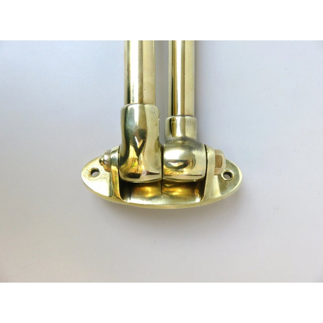 1930s Art Deco Brass Towel Holder For Sale - Image 5 of 18