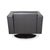 Black Chrome and Leather Serge Armchair with Swivel Function from Brühl For Sale - Image 11 of 14