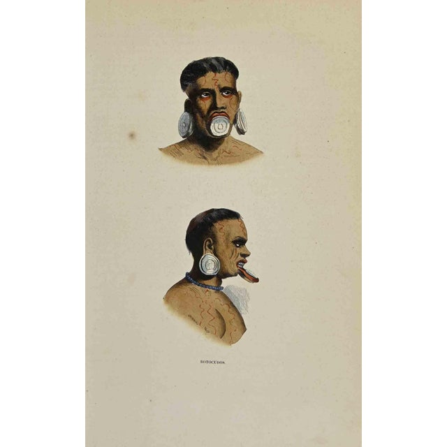 Botocudos is a hand colored lithographs made by Auguste Wahlen in 1844. Good conditions. The artwork belongs to the Suite...