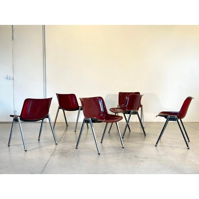 Modus Chairs by Osvaldo Borsani for Tecno, 1980s, Set of 6 For Sale - Image 12 of 12
