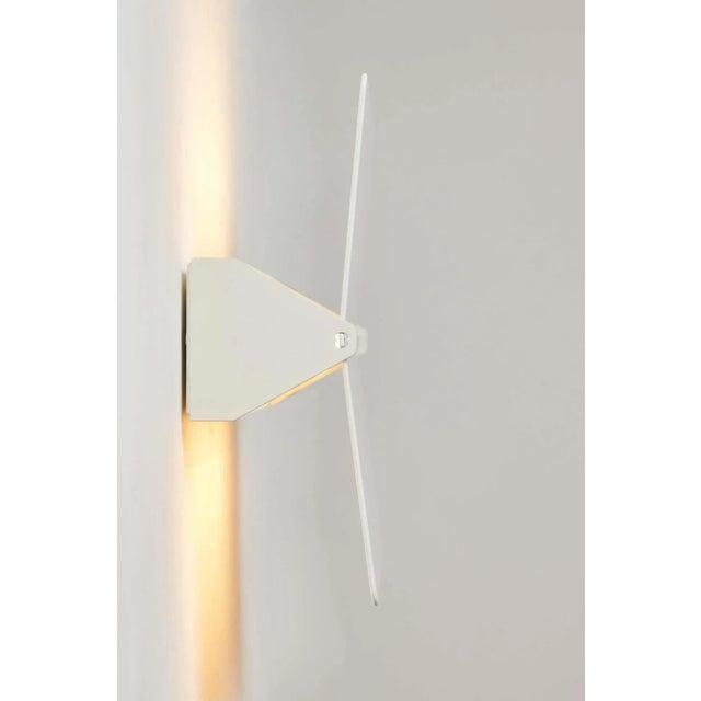 Large Charlotte Perriand 'Applique à Volet Pivotant Plié' Wall Light in White For Sale - Image 10 of 12