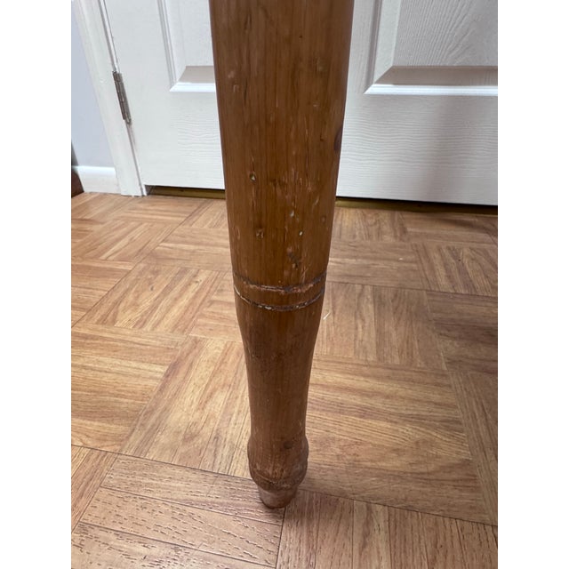 Brown Antique Country Sheraton Pine One-Drawer Side Table For Sale - Image 8 of 11