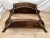Vintage Bamboo Rattan Demilune Console Sofa Table Retro 1970s Bottom Shelf For Sale - Image 11 of 11