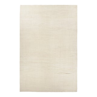 Vintage Oversized Kilim in White and Beige Tones From Rug & Kilim For Sale