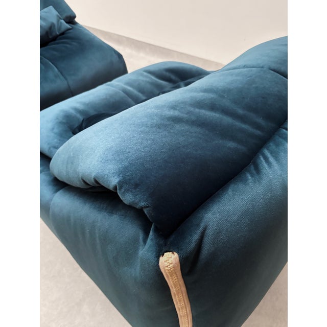 1990s Plumy Armchairs by Annie Hiéronimus for Cinna, 1990s, Set of 2 For Sale - Image 5 of 18