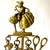 Brass Vintage English Five-Piece Brass Little Miss Muffet Fireside Companion Set For Sale - Image 8 of 11