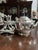 Gorgeous 1964 Tiffany & Co. art deco silver soldered tilting teapot service. Fluted design with black bake lite handle and...
