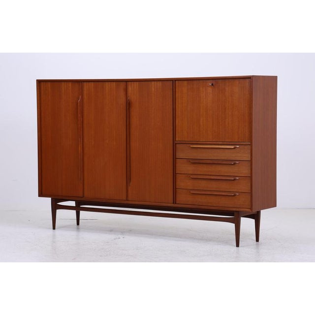 1960s Vintage Teak Highboard by Heinrich Riestenpatt, 1960s For Sale - Image 5 of 18
