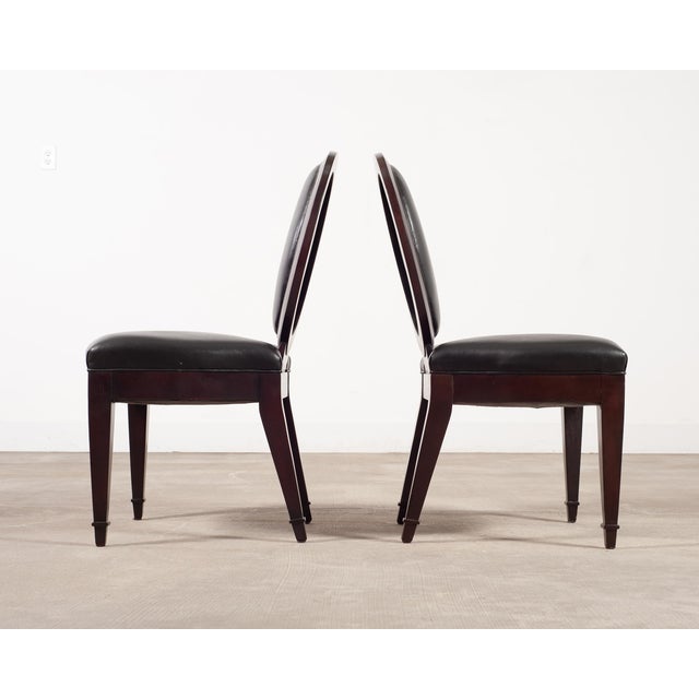 Animal Skin Set of Ten John Hutton for Donghia Grand Soleil Dining Chairs For Sale - Image 7 of 18