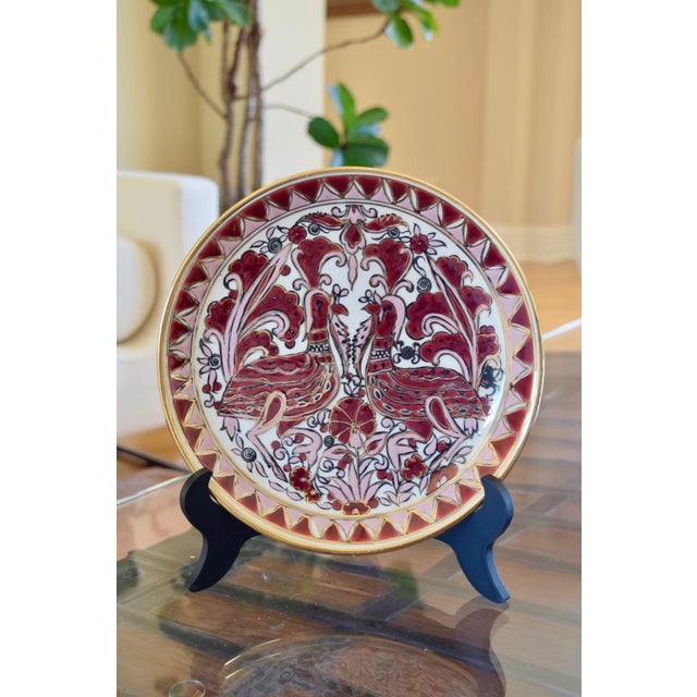 Dakas Ceramic Decorative Plate For Sale - Image 4 of 6