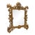 Antique Ornate Gilt Rococo-Style Tabletop Mirror – Elaborate Figural & Floral Frame For Sale