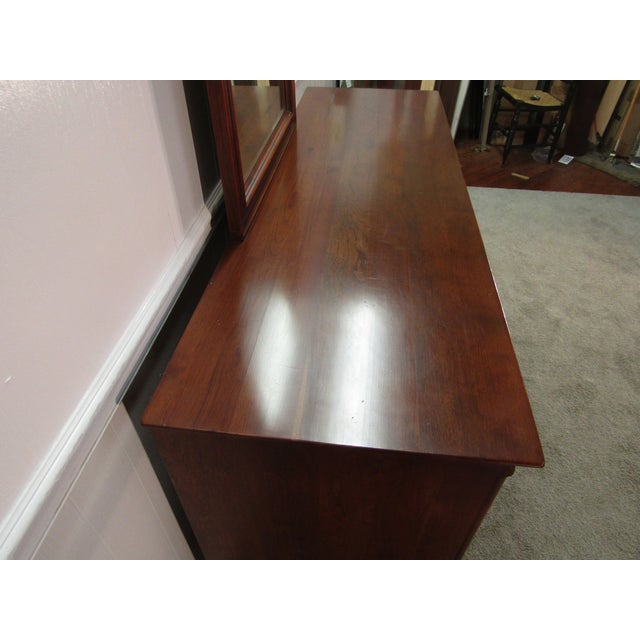 1990s 1990s Lexington Bob Timberlake Solid Cherry Dresser With Mirror For Sale - Image 5 of 10