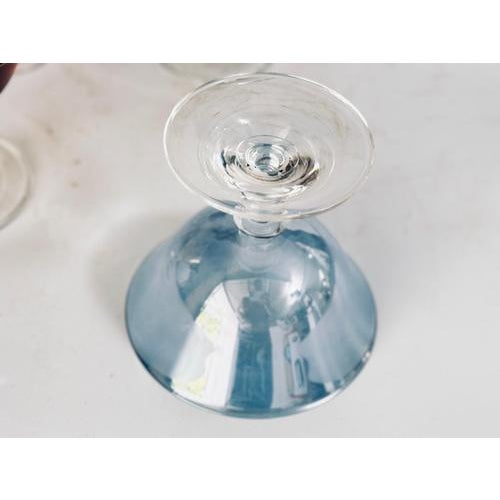 Vintage Chromatic Colored Champagne Glasses, Set of 6 For Sale - Image 9 of 16