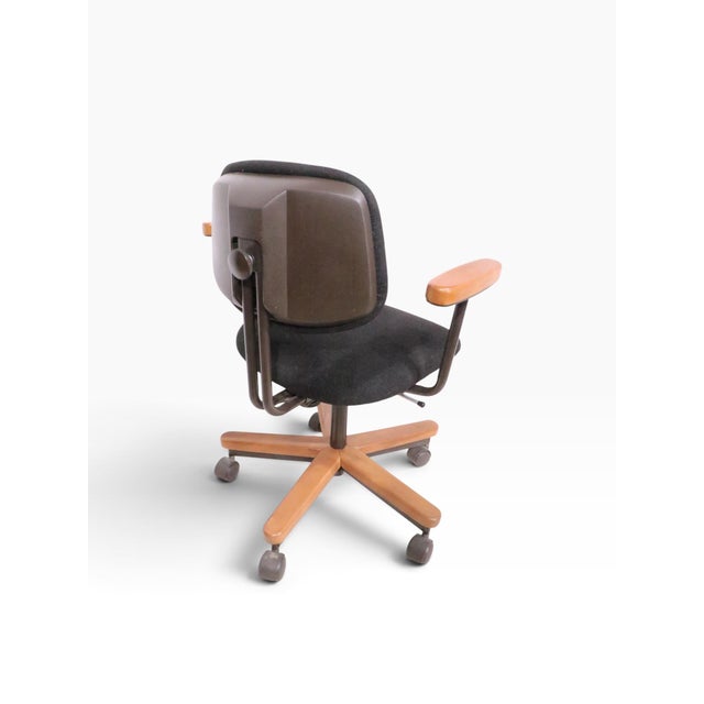 Vintage Adjustable Swivel Desk Chair Stool by Hon C. 1970's For Sale - Image 15 of 17