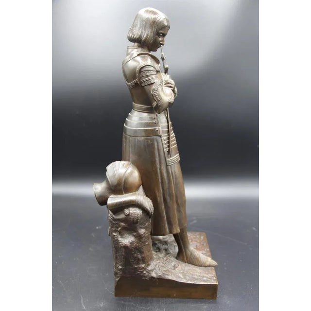 Marie d'Orléans, Joan of Arc, 19th Century, Bronze For Sale - Image 4 of 9
