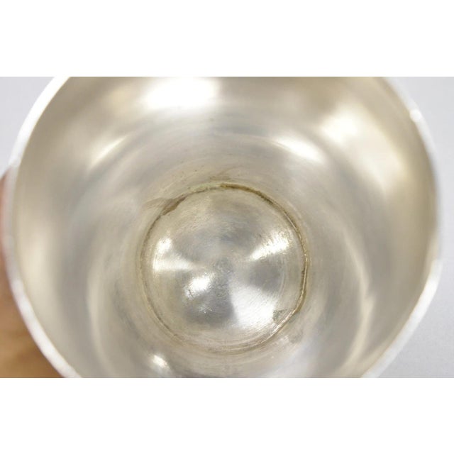 Vintage Wiskemann Belgium Art Deco Silver Plated Martini Cocktail Shaker Barware For Sale - Image 10 of 16