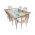 Late 20th Century Lime Wash Lotus Floral Carved Dining Set in the Manner of Phyllis Morris For Sale - Image 11 of 11
