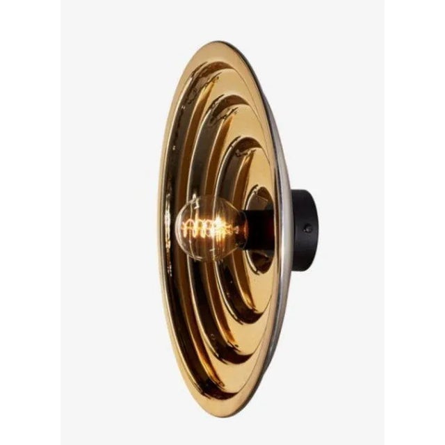 Metal Gold Echo Wall Light by Radar For Sale - Image 7 of 8