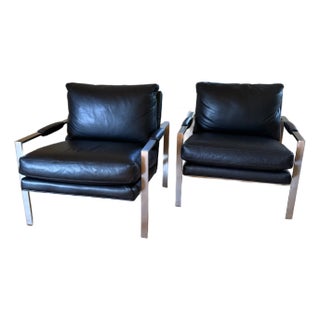 Armchairs by Milo Baughman for Thayer Coggin, Pair For Sale