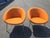 Pair of Attributed Walter Knoll 369 Lounge Chairs – Vintage Burnt Orange – Mid-Century Modern For Sale In Detroit - Image 6 of 10
