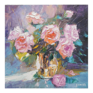 Original Oil Painting, Flowers