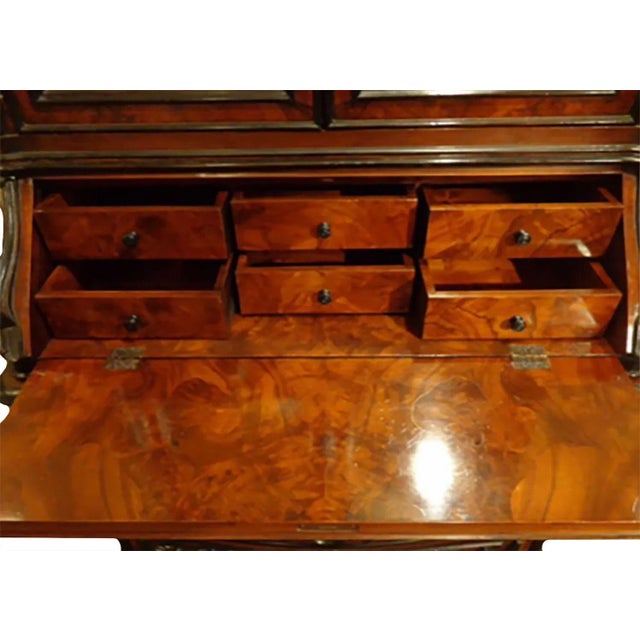 1980s Italian 18th Century Style Secretary For Sale - Image 5 of 9