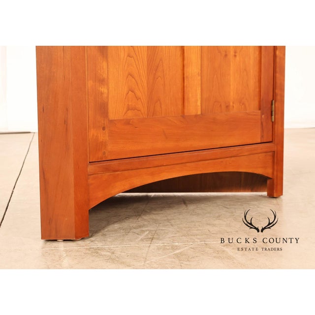 Stickley Mission Collection Cherry Corner Cabinet For Sale - Image 16 of 18