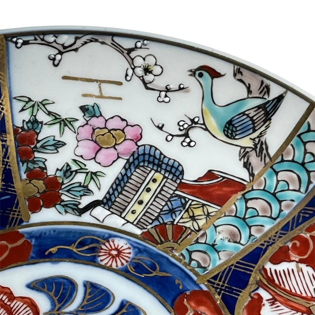 Mid-Century Modern Antique Japanese Imari Porcelain Platter For Sale - Image 3 of 7