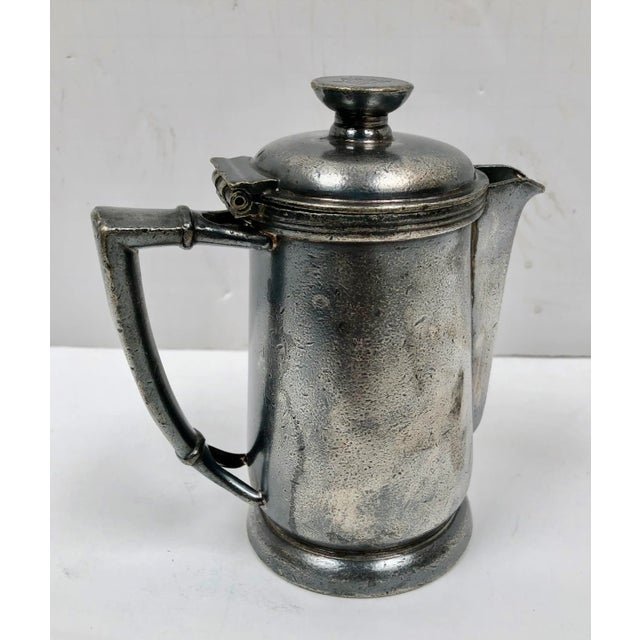 Vintage Hilton Hotel Silver Individual Coffee Pot Chairish