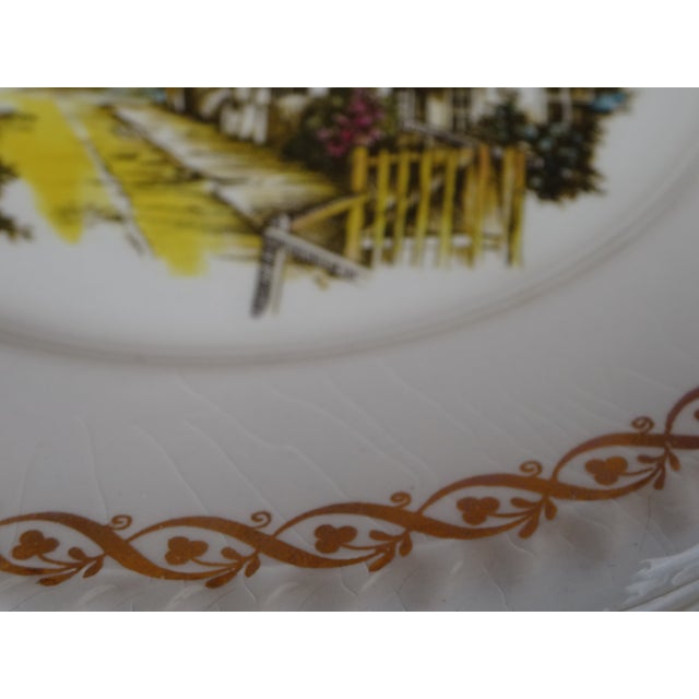 Flat Plates in Earthenware by Keller & Guérin for Lunéville, 1890s, Set of 6 For Sale - Image 4 of 12
